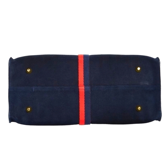 Clare V Perforated Suede Tote - Picture 5 of 8